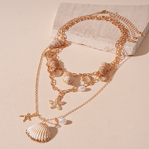 Européen Américain Métal Fleur Géométrique Collier Lumière De Luxe Rétro Vintage Bracelet Distinctif Style Hip Hop Chaînes Bijoux - Product Image 3