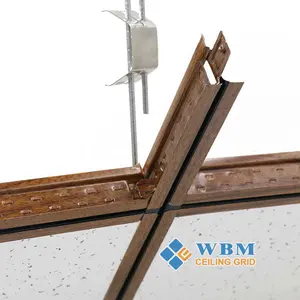 Çelik tavan desteği profil sistemi askıya alınmış galvanizli tavan t ızgara bileşenleri tavan boya kaplama Keels 32/38