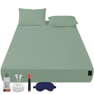 Set Sprei Grounding dengan Serat Perak - untuk Tidur & Imunitas yang Lebih Baik - Termasuk Kabel, Tester, Pena, Masker Mata Gratis Ongkir - Product Image 1