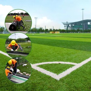 Césped Artificial Sintético de Alta Densidad con Protección UV <span class=keywords><strong>para</strong></span> Canchas de Fútbol Sala y Entrenamiento al Aire Libre - Product Image 5