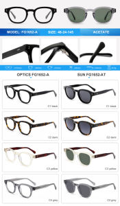 Monturas de Gafas Ópticas de Acetato con Lentes Anti-Luz Azul para Hombre, Gafas de Moda con Bloqueo de Luz Azul, Venta al Por Mayor OEM de Alta Gama - Product Image 5