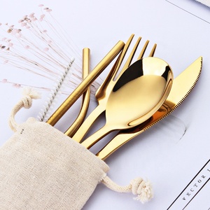 <span class=keywords><strong>Cubiertos</strong></span> Reutilizables de Acero Inoxidable Coloridos, Utensilios de Oficina y Pajita de Metal, Juego de <span class=keywords><strong>Cubiertos</strong></span> Portátil <span class=keywords><strong>para</strong></span> Viajes y Campamento con <span class=keywords><strong>Estuche</strong></span> - Product Image 5