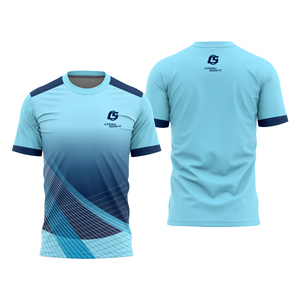 <span class=keywords><strong>T</strong></span>-<span class=keywords><strong>Shirt</strong></span> Unisex da Corsa in Poliestere Stampato ad Alta Percentuale, Traspirante, ad Asciugatura Rapida, Anti-UV, con Chiusura a Bottoni per Auto e Moto - Product Image 1