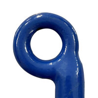 Chaîne de fixation industrielle robuste en acier forgé G80 40Cr, revêtement poudré bleu, crochet œil d'éléphant Helisheng, qualité supérieure, fabrication chinoise