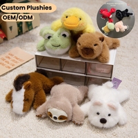 Jouet en peluche magnétique animalier de 14 cm, 18 styles, aimant de réfrigérateur mignon, décoration, cadeau pour les amoureux des animaux, vente en gros