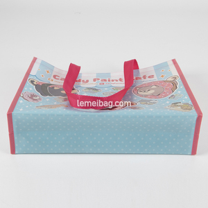 Bolsa de compras de Pp laminada personalizada, bolso de mano de polipropileno de tela no tejida, nuevo diseño, 2023 - Product Image 2