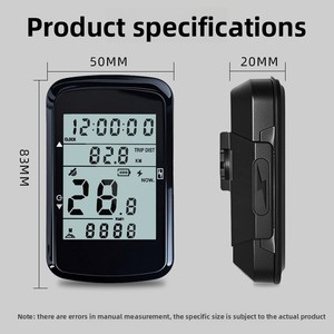 Compteur GPS sans fil étanche pour vélo, écran tachymètre et odomètre pour l'entraînement cycliste et la navigation (vente en gros) - Product Image 3
