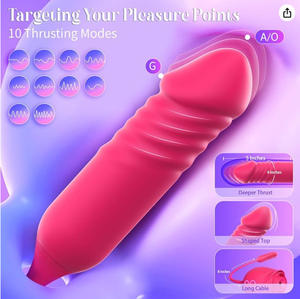 Baru Jasmine Rose <span class=keywords><strong>Vibrator</strong></span> seks wanita untuk melompat masturbasi teleskopik multi-fungsi Viasator mainan dewasa - Product Image 4