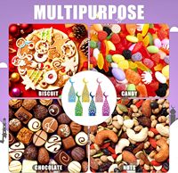 Boîtes à bonbons Eid Mubarak Boîte à bonbons Ramadan Sacs-cadeaux Eid Snack Sucre Chocolat Goody Treat Bag Mosquée Moon Boîtes d'emballage de bonbons