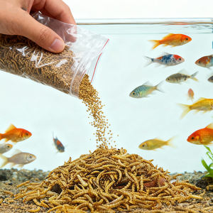 100% שאינו gmo מיקרוגל טבעי מיובשים תולעי דם למכירה מזון לחיות מחמד תרנגולות פראיות - Product Image 1