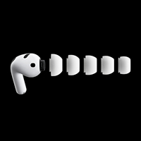 Embout d'oreille intégré pour Airpods Pro 3 avec trou de réduction du bruit, embout de remplacement en silicone souple antidérapant monobloc XXS/XS/S/M/L