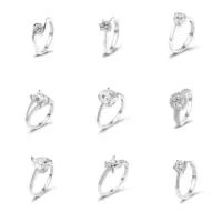 Hot fashion fine jewelry anelli personalizzati in argento sterling 925 con pietre preziose di fidanzamento per le donne