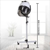 Sèche-cheveux professionnel de salon, type casque, en plastique, moderne, électrique, commercial, avec support, équipement