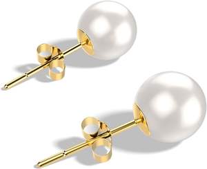 Amy Annette 14 Ayar Altın Kaplama Pirinç Çerçeveli Doğal Taş Çiçek Desenli Küpe Trend Kadınlar İçin Yıldönümü Hediyesi - Product Image 5