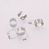 Composants en acier inoxydable pour loisirs créatifs, fermoirs en acier titane, clips en C, apprêts simples pour bijoux de cheveux de créateur