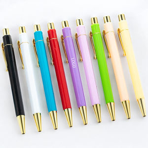 Alta qualidade Macaron Color Ballpoint Plastic Pen com logotipo personalizado por atacado para uso escolar - Product Image 2