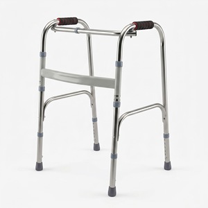 Barre parallèle en acier inoxydable Hengshunhe, aide à la marche réglable et pliable, support pour personnes âgées - Product Image 2