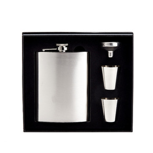 Juego de Cajas de Regalo con Frascos de Acero Inoxidable Grabados Personalizados de 6oz, 7oz y 8oz para Damas de Honor, Padrinos de Boda - Product Image 3