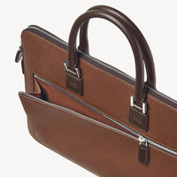 Sac à bandoulière vintage de luxe en cuir véritable fait main pour homme, avec logo personnalisé, étanche, pour ordinateur portable, de haute qualité, par Mount Yanzhi