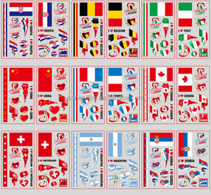 <span class=keywords><strong>Tatuajes</strong></span> <span class=keywords><strong>Temporales</strong></span> Divertidos de Alta Calidad con Logotipo Personalizado de la Copa Mundial de Fútbol 2026, Bandera Nacional, Resistentes al Agua y al Sudor, No Tóxicos - Product Image 6