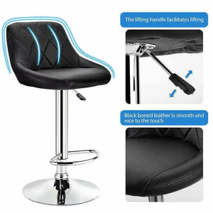 <span class=keywords><strong>Acheter</strong></span> une <span class=keywords><strong>chaise</strong></span> <span class=keywords><strong>de</strong></span> <span class=keywords><strong>bar</strong></span> confortable en cuir PU pivotante et réglable pour comptoir <span class=keywords><strong>de</strong></span> cuisine - Product Image 5