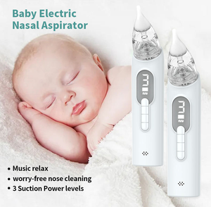 Succionador <span class=keywords><strong>de</strong></span> Nariz <span class=keywords><strong>de</strong></span> bebé 3 modos Succionador <span class=keywords><strong>de</strong></span> Nariz <span class=keywords><strong>de</strong></span> bebé y cabezal <span class=keywords><strong>de</strong></span> succión <span class=keywords><strong>de</strong></span> silicona <span class=keywords><strong>de</strong></span> grado alimenticio Luz nocturna y función <span class=keywords><strong>de</strong></span> música - Product Image 2