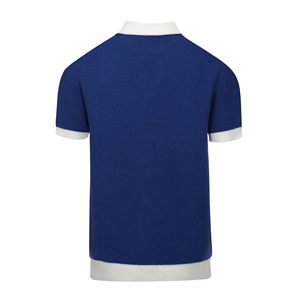 Nanteng Tùy Chỉnh Nhà Sản Xuất 100% Cotton <span class=keywords><strong>Mod</strong></span> Phong Cách Cổ Điển Dệt Kim Bàn Cổ Áo Ngắn Tay Áo V Cổ Cho Nam Giới Đan Polo Áo Sơ Mi - Product Image 2