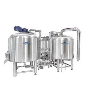 Nano 300L 500L 1000L 3bbl 5bbl 10BBL 微型啤酒厂啤酒设备全套啤酒酿造机双罐式酿造设备 - Product Image 1