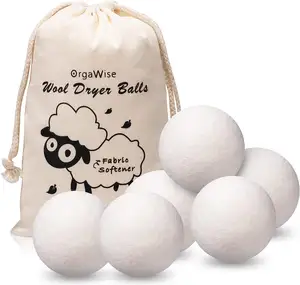 Best Seller Continue Use 6 Pack XL Clean Ball 100% Wool Felt Dryer Ball