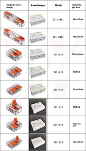 Wagos 221-2411/2401 thợ điện nhanh chóng cách điện kết nối phụ kiện hoạt động Rod cho song song Split-line chiếu sáng thiết bị đầu cuối - Product Image 6