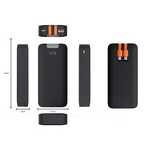 Chargeur de batterie portable de 10000 mAh, batterie externe pour l'extérieur avec écran LED, câble intégré pour téléphone - Product Image 6