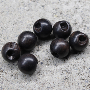 Chất Lượng Cao 10/12Mm Gỗ Tự Nhiên Vòng Bead Nút Lỗ Duy Nhất Hình Cầu May Phụ Kiện Khắc May Mặc Nút Tùy Chỉnh Ăn Mặc - Product Image 4