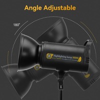 Lámpara de resaltado de fotografía 300W con control remoto 2,4G 3200-5700K luz LED regulable para grabación de vídeo de estudio transmisión en vivo