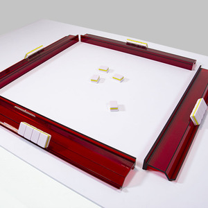 Apeco – Jeu de Mahjong Premium 4 Joueurs en Acrylique Transparent avec Poussoirs Magnétiques – Luxe, Moderne, Portable, Durable, Écologique – Style Chinois et Américain - Product Image 5