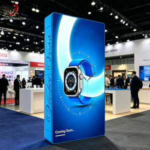 3D Tension Fabric Modular <strong>Backdrop</strong> Backlit Stand Wall Aluminum <strong>Frame</strong> Double Sided Printing LED Illuminated Lightbox Trade Show - Product Image 2