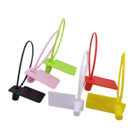 Sceau de sécurité antivol jetable, nouveau logo imprimé, attache plastique inviolable pour vêtements, étiquettes, sacs