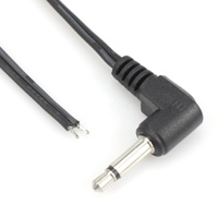 Cables de conexión mono TS de 3.5mm, delgados, de ángulo recto, con longitud personalizada, color a elección y blindaje de lámina para uso con monitor.