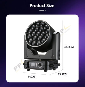 19pcsx40w B-EYE हैलो प्रोफेशनल स्टेज लाइटिंग प्रोजेक्टर के साथ चल रहे हेड जूम लाइट का नेतृत्व किया - Product Image 3