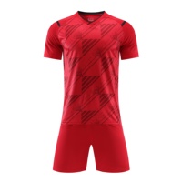 Conjunto de Camiseta de Fútbol para Hombre, Directo de Fábrica, Manga Corta, Transpirable, de Secado Rápido, Uniforme de Fútbol de Poliéster, Ropa Deportiva de Equipo, Venta al Por Mayor