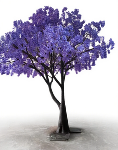 Árbol <span class=keywords><strong>Lila</strong></span> artificial personalizado de fábrica, árbol púrpura, decoración de hotel de boda, árbol de flores simulado - Product Image 1