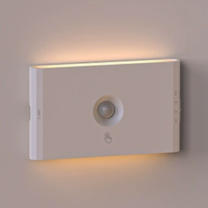 3CCT sensore di movimento e dal crepuscolo all'alba luce notturna ricaricabile luce bianca calda lato illuminata lampada a gradino per camera da letto bagno scala - Product Image 1