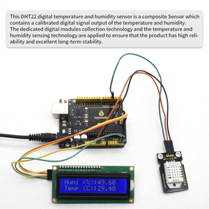 เซ็นเซอร์อุณหภูมิและความชื้นดิจิตอล <span class=keywords><strong>DHT22</strong></span>/AM2302สำหรับ <span class=keywords><strong>Arduino</strong></span> สำหรับไมโครบิต - Product Image 5