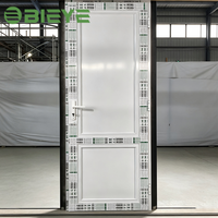 Porte battante en aluminium équipée de verre de sécurité, structure antivol pour application d'entrée de bureau commercial