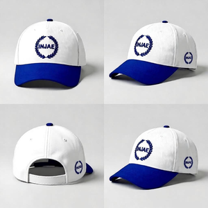 Casquette de baseball 5 panneaux en sergé 100 % coton 2026 – Style sportif et formel avec logo brodé personnalisable – Style bicolore - Product Image 2