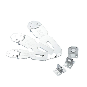 Màu Đen Mạ Sắt Cửa Gia Cố Khóa An Ninh Cửa Bảo Vệ Latch Cửa <span class=keywords><strong>Hasp</strong></span> Và Staple Khóa Cho Bolt Clasp - Product Image 1