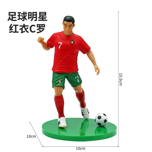 Figurines <span class=keywords><strong>de</strong></span> stars du football, modèle Messi, Ronaldo, Mbappé, Neymar, figurine d'exposition, <span class=keywords><strong>poupée</strong></span> <span class=keywords><strong>de</strong></span> star du football - Product Image 2