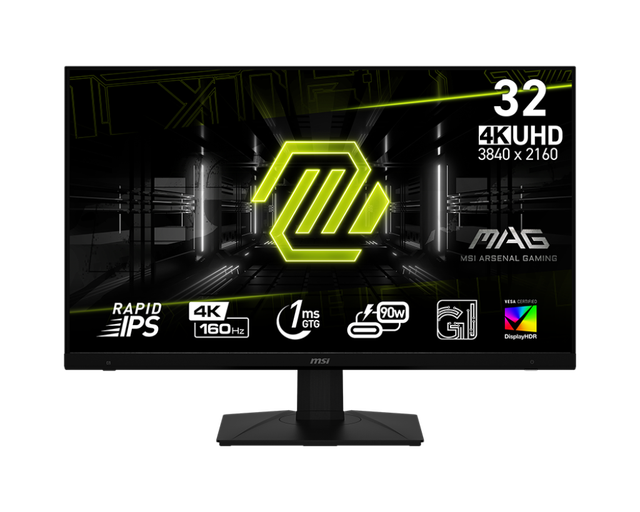 MSI MAG 322UPF 32 Inch Flat IPS 4K Gaming Monitor with 3840 X 2160 (UHD) Panel Resolution 160Hz 1ms(GtG) 125.7% of SRGB Monitor
