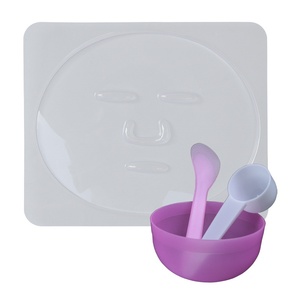 Outil de masque de beauté Réglage du film Plateau en PVC Masque <span class=keywords><strong>Bol</strong></span> Film Réglage Bâton Cuillère à mesurer Outil de moule aux algues Outils de maquillage - Product Image 1