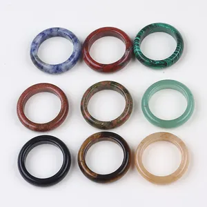 큰 라운드 모양의 다채로운 보석 손가락 반지 여성과 남성 - Product Image 1