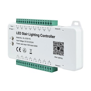 Controlador de Iluminación LED Profesional RL-STEP-P5 de 16 Pasos con Interruptor Manual, Carga Máxima de 240W, Salida de 10A, Control Remoto de 15M para Tira LED - Product Image 4
